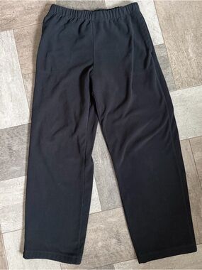 Columbia Black sz M Men's Elastic Waist Black Fleece Sweatpants